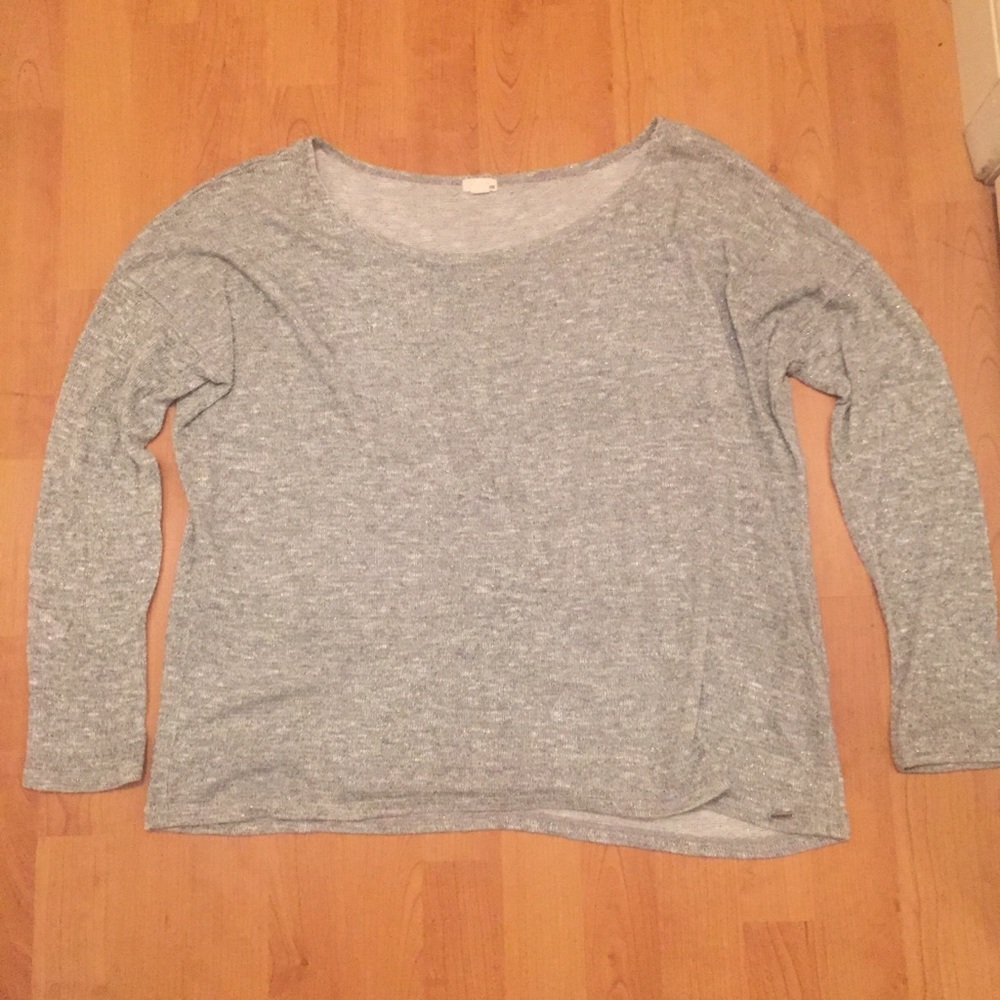 Grey and silver light sweater
